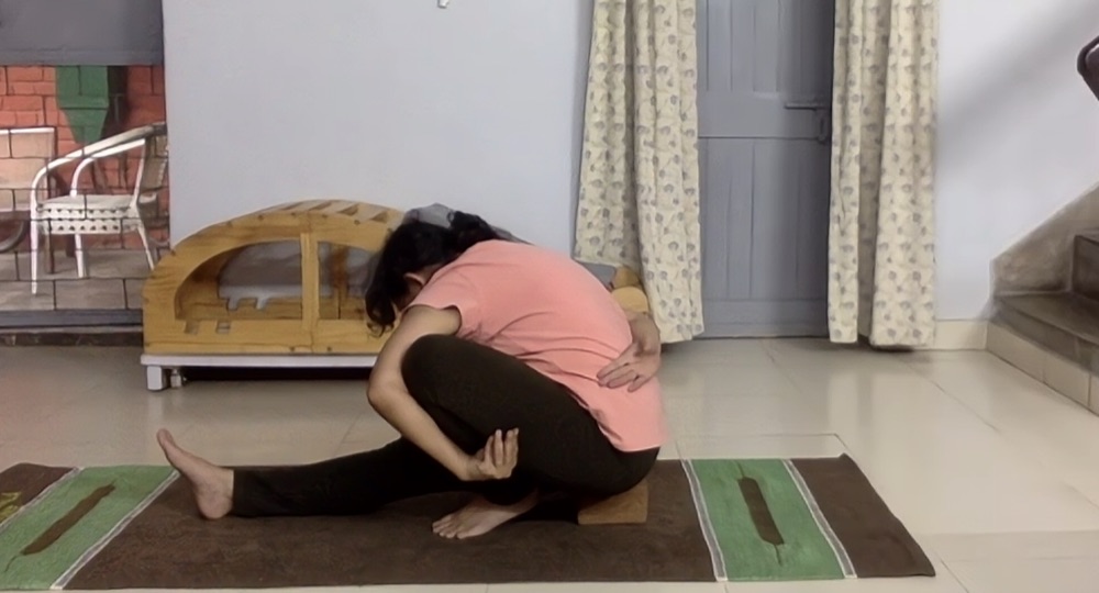 Marichiyasana, after cue